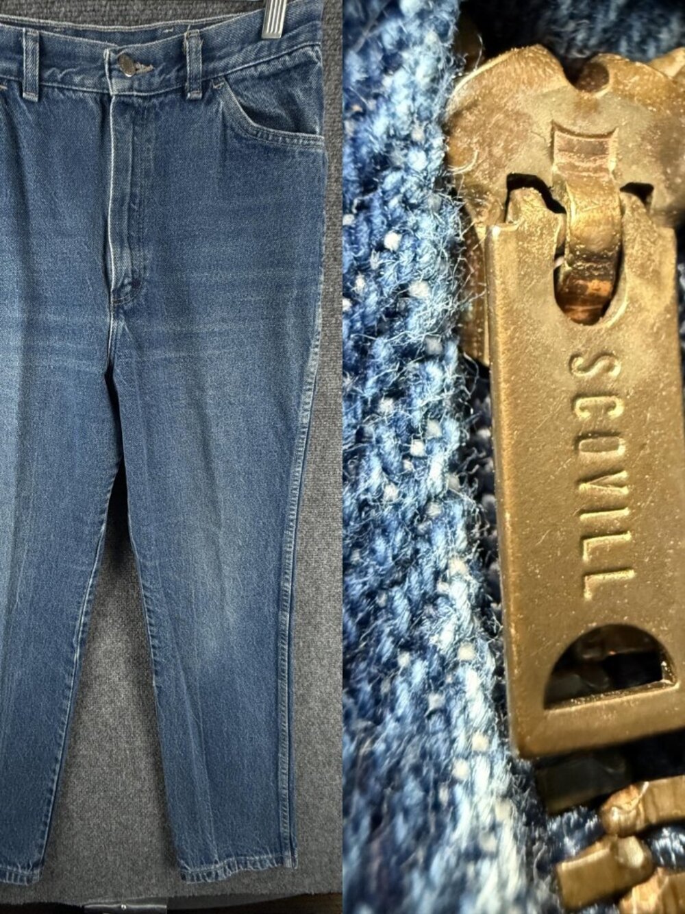 VTG Wrangler Scovill Misses Women Blue Denim Jeans USA Made MX319KA